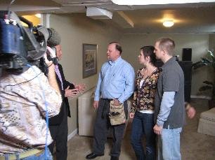 Inspecting the finished Basement