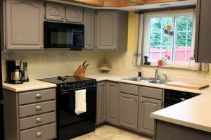 Painted kitchen cabinets